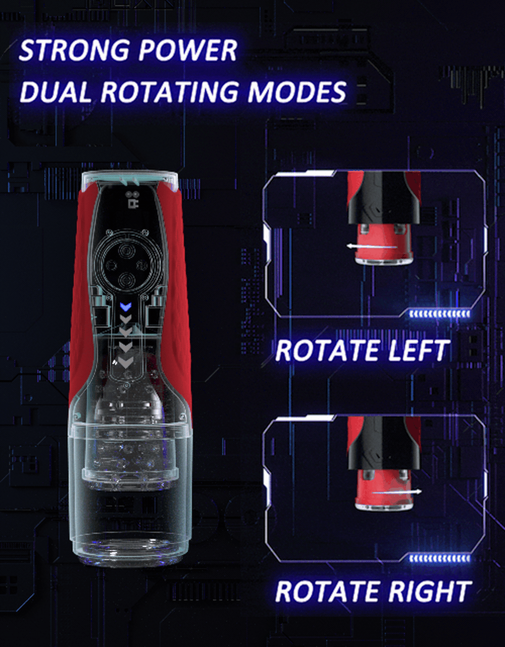 Powerful Rotation Telescopic Male Masturbator Automatic Piston Masturbation Cup for Men Simulation Blowjob Adult Goods Men