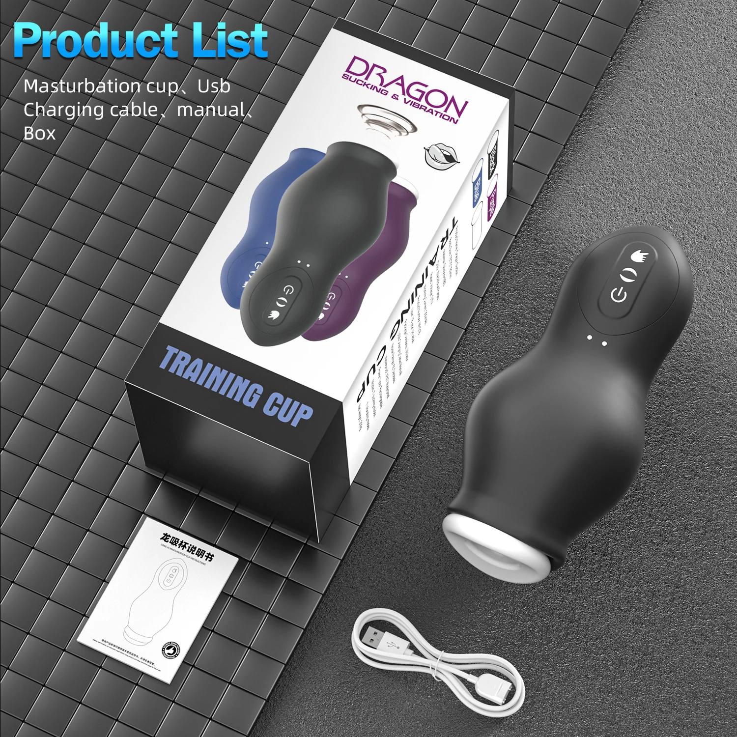 Male Masturbation Cup Automatic Rotation Machine Blowjobs Sucking Masturbators Real Oral Vaginal Penis Vibrator  for Men Sex Toy