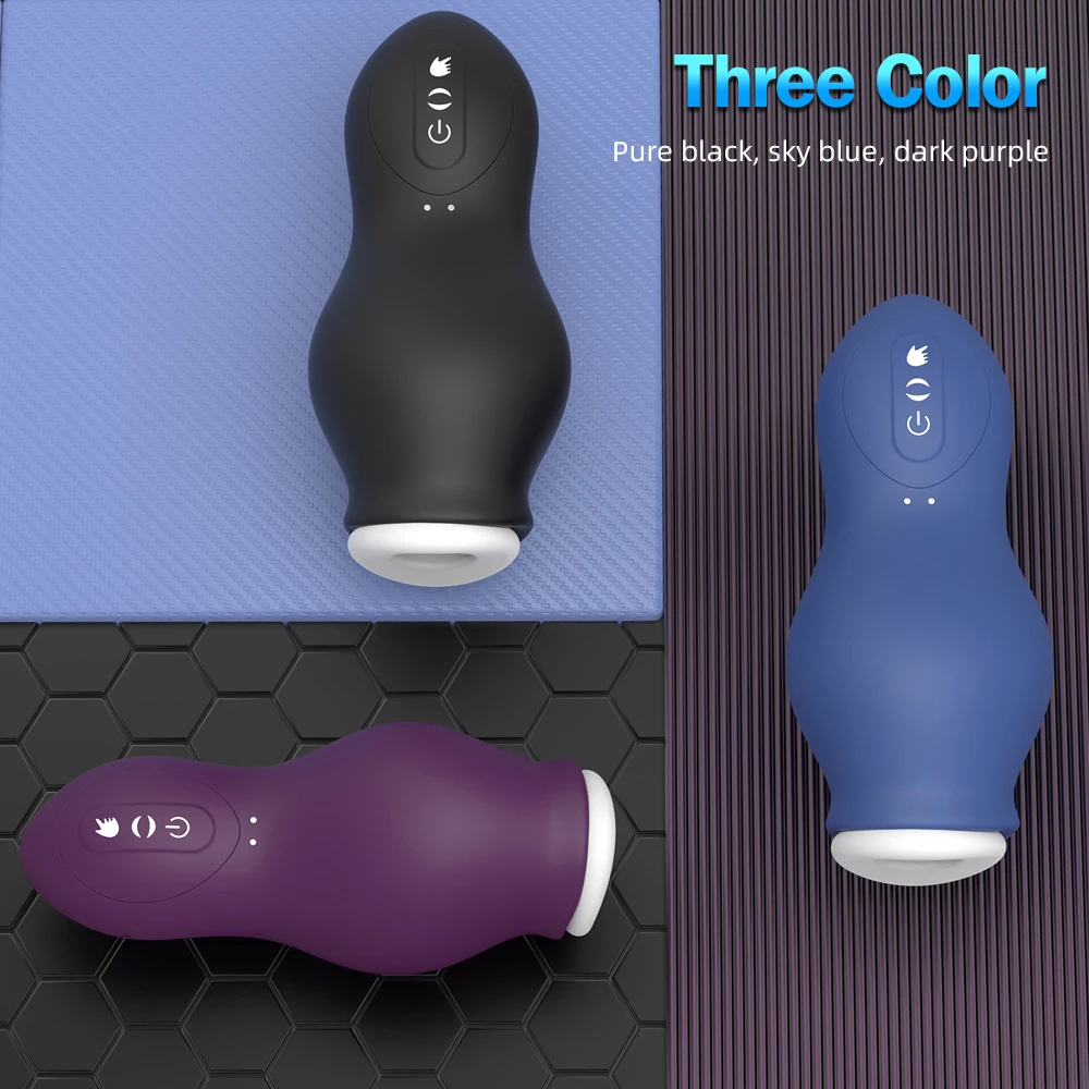 Male Masturbation Cup Automatic Rotation Machine Blowjobs Sucking Masturbators Real Oral Vaginal Penis Vibrator  for Men Sex Toy
