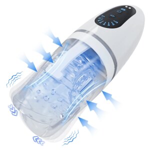 Automatic Male Masturbator Biting Vibrating Oral Blowjob Man Masturbation Pocket Pussy Waterproof Adult Goods Sex Toy for Men