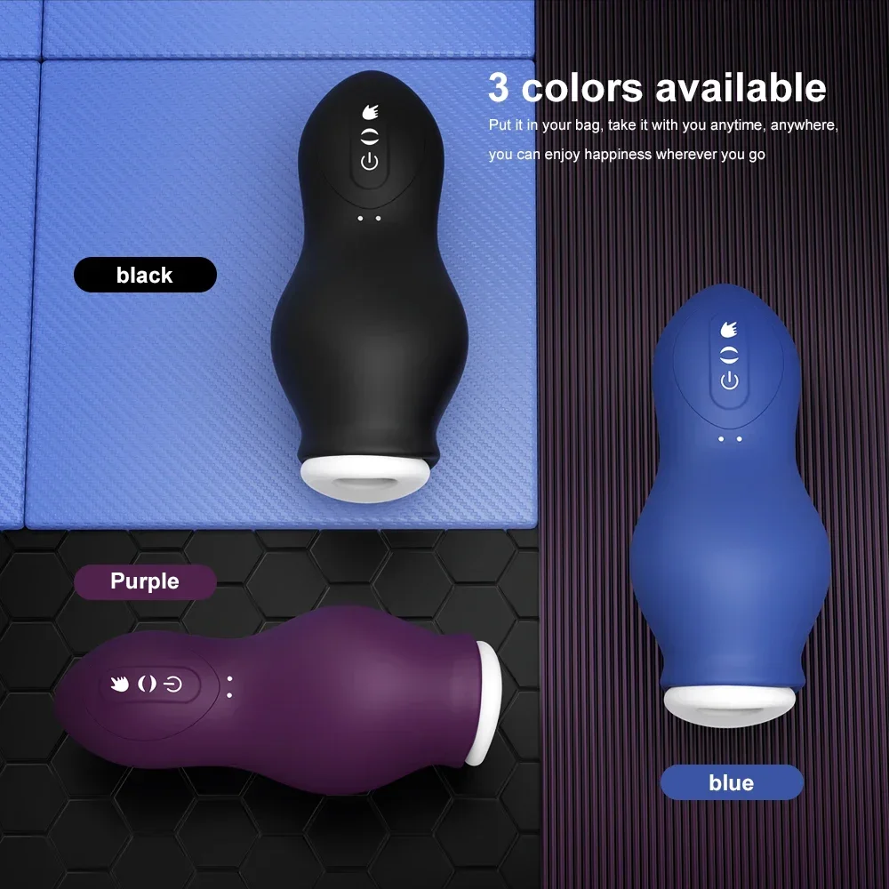 Automatic Male Masturbator Handsfree Blowjob Sucking Vibrator Machine Pussy Masturbation Cup Sex Toy for Men Glans Trainer Automatic Male Masturbator Handsfree Blowjob Sucking Vibrator Machine Pussy Masturbation Cup Sex Toy for Men Glans Trainer