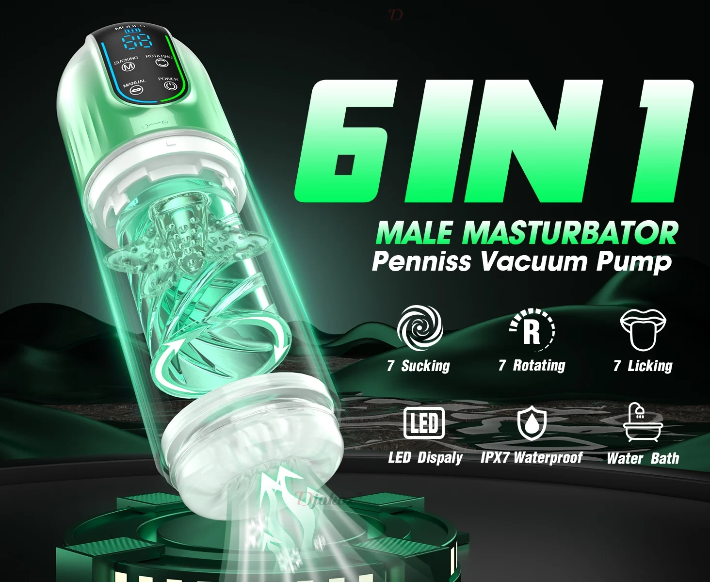 Automatic Male Masturbator Cup LED Display Sucking Vibration Blowjob Real Vagina Pocket Adults Sex Machines Toys For Men Man