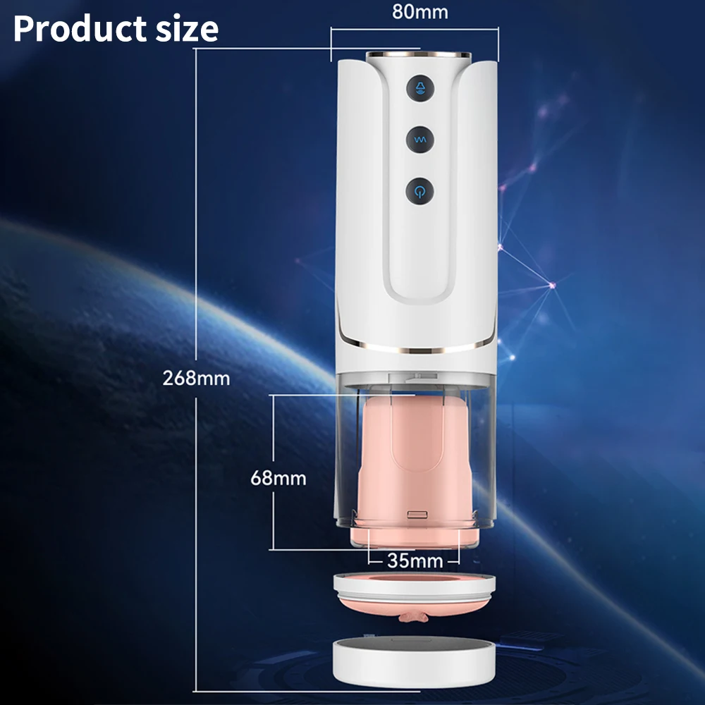 Automatic Wearable Masturbation Cup Telescopic Rotating Male Masturbator Blowjob Vagina Penis Vibrator Adults Sex Toys For Man Automatic Wearable Masturbation Cup Telescopic Rotating Male Masturbator Blowjob Vagina Penis Vibrator Adults Sex Toys For Man