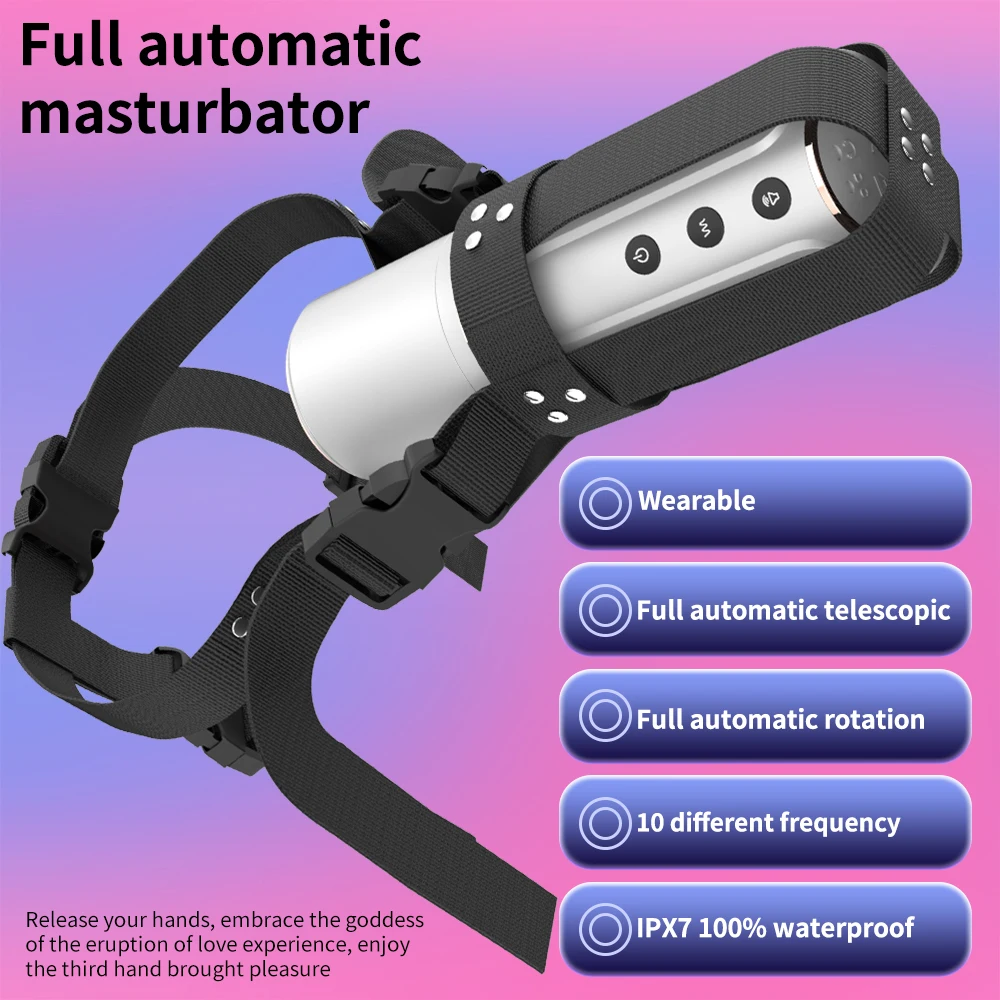 Automatic Wearable Masturbation Cup Telescopic Rotating Male Masturbator Blowjob Vagina Penis Vibrator Adults Sex Toys For Man Automatic Wearable Masturbation Cup Telescopic Rotating Male Masturbator Blowjob Vagina Penis Vibrator Adults Sex Toys For Man