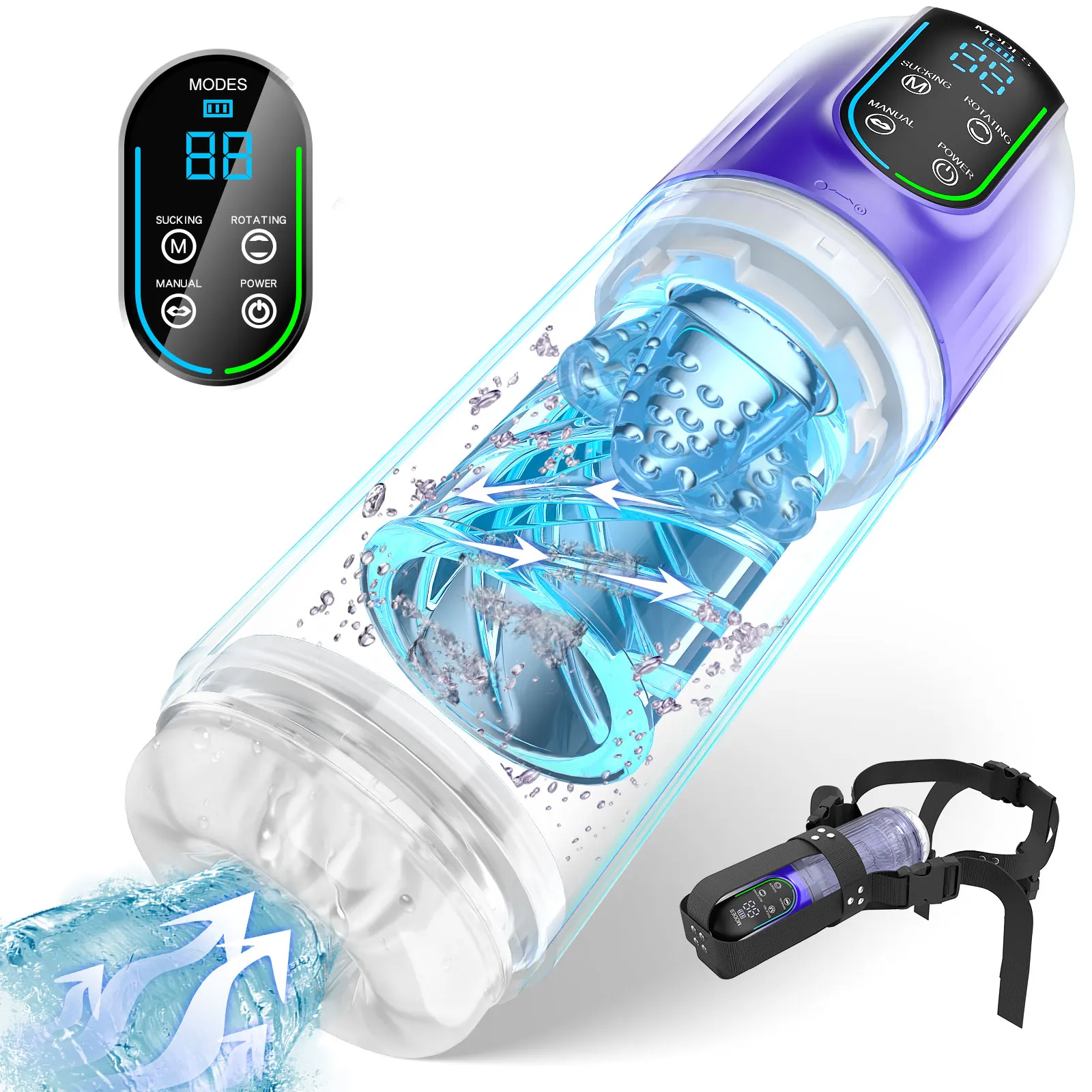 2024 Automatic Telescopic Rotation Male Masturbator Real Pocket Pussy Blowjob Machine Sex Toys for Men Piston Masturbation Cup 2024 Automatic Telescopic Rotation Male Masturbator Real Pocket Pussy Blowjob Machine Sex Toys for Men Piston Masturbation Cup