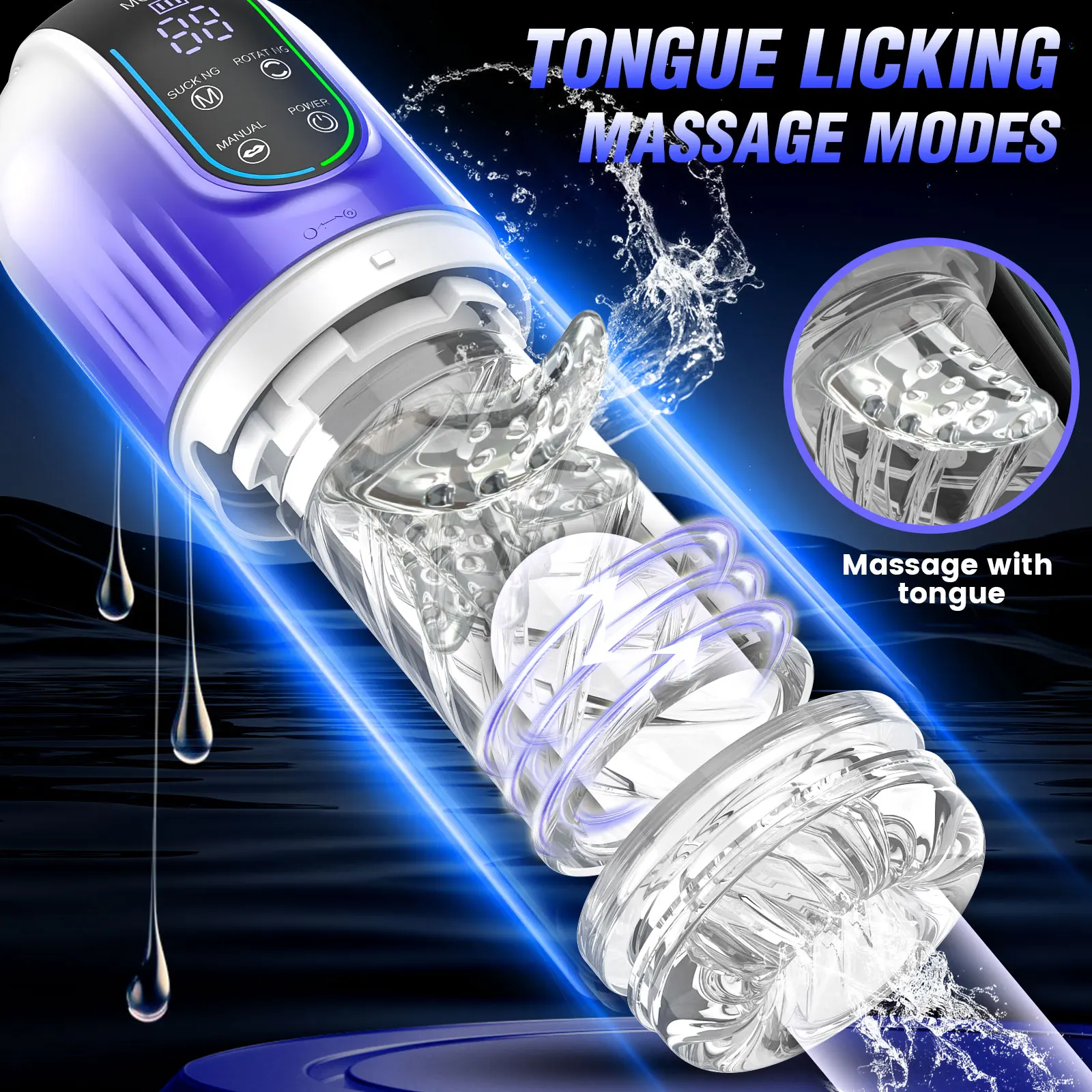 2024 Automatic Telescopic Rotation Male Masturbator Real Pocket Pussy Blowjob Machine Sex Toys for Men Piston Masturbation Cup 2024 Automatic Telescopic Rotation Male Masturbator Real Pocket Pussy Blowjob Machine Sex Toys for Men Piston Masturbation Cup