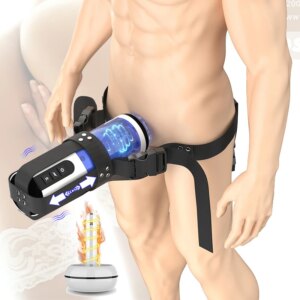 Male Automatic Telescopic Insertion Heating Vibration Fake Vagine Masturbator Men's Masturbations Cup Sex Toys Men Adult Goods
