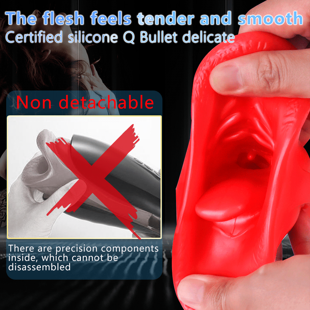 Automatic Male Masturbators Deep Throat Blowjob Machine Tongue Licking Masturbation Cup for Men Silicone Vibrator Sex Toy