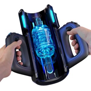 Powerful Thrusting High Speed Male Masturbator Automatic Telescopic Vagina Masturbation Machine Sex Toy for Men Airplane Cup