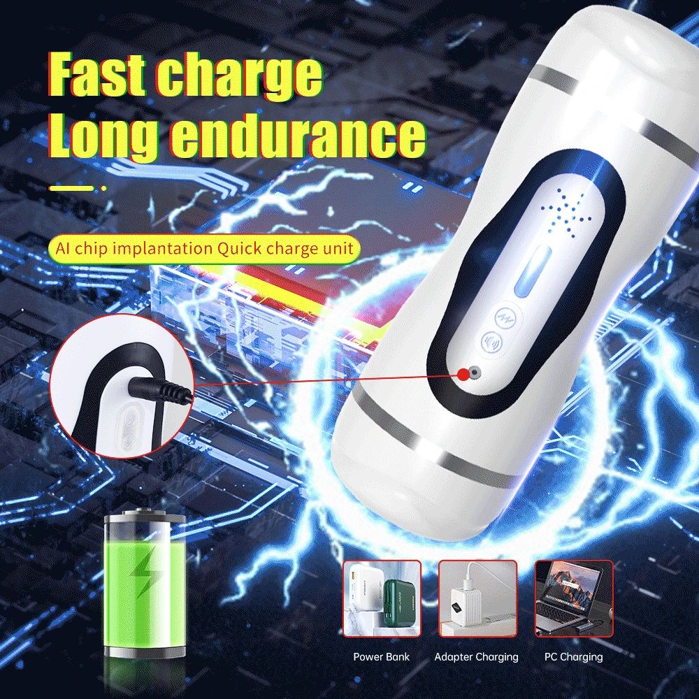 Automatic Male Masturbator Heated Pussy Blowjob Vibration Machine Real Vagina Penis Masturbation Cup Sex Toy for Men Adult Goods