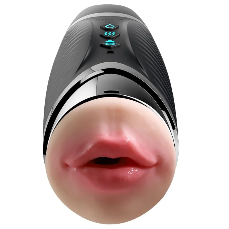 Automatic Male Masturbation Penis Trainer Electric Clamp Realistic Vagina Mouth Blowjob Dual Channel Masturbation Cup Sex Toys
