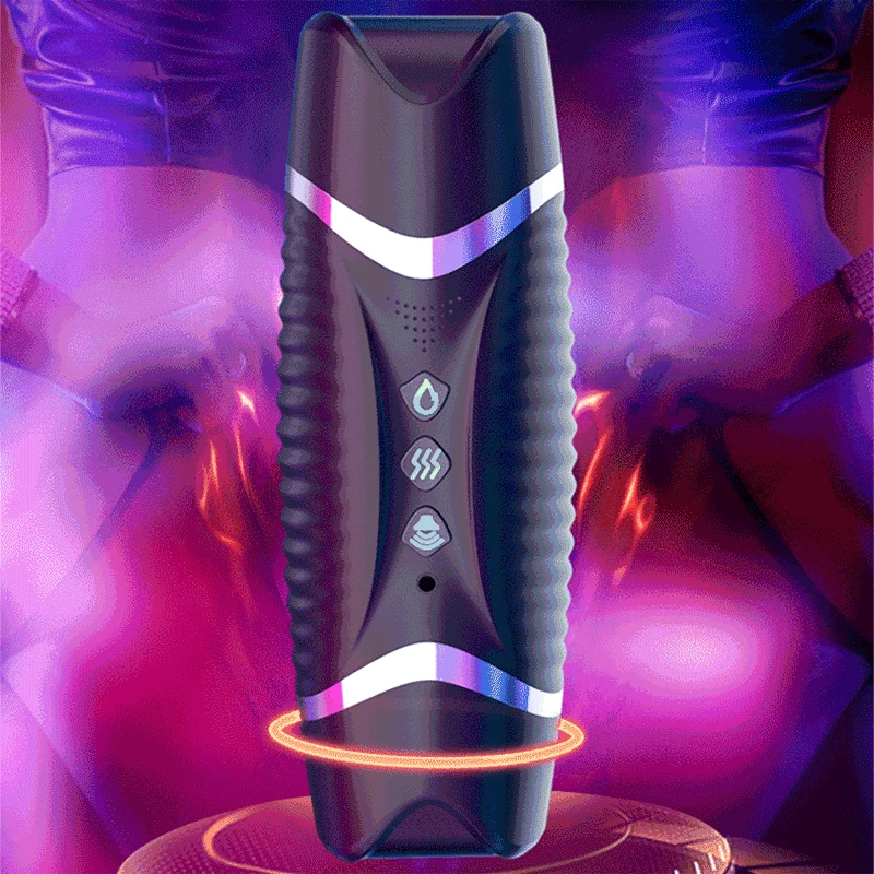 Automatic Male Masturbation Penis Trainer Electric Clamp Realistic Vagina Mouth Blowjob Dual Channel Masturbation Cup Sex Toys