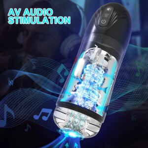 Automatic Sucking Male Mastubator Blowjob Silicone Vagina Vibrator Adult Goods Male Masturbation Equipment Sex Toys for Men