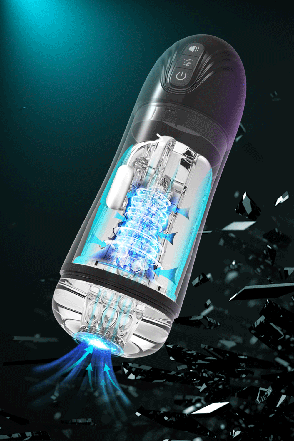 Automatic Sucking Male Mastubator Blowjob Silicone Vagina Vibrator Adult Goods Male Masturbation Equipment Sex Toys for Men