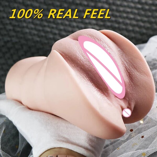 3D Artificial Vagina Male Masturbators Cup Realistic Vaginal Real Vagina Anal Soft Silicone Ass Sex Toys for Men Masturbation