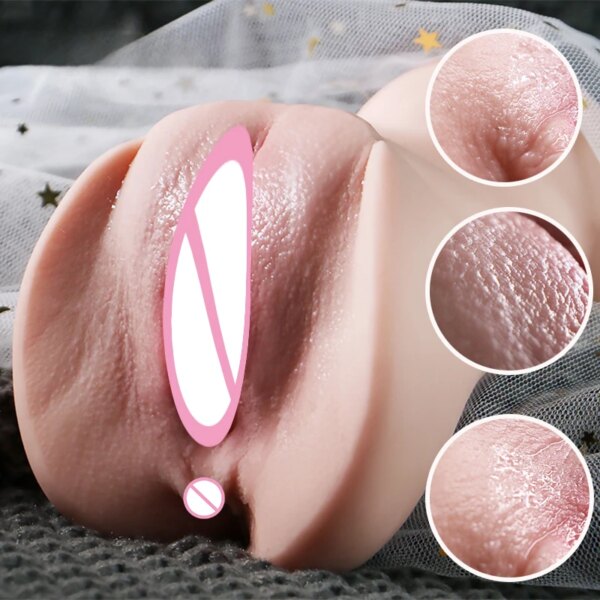3D Artificial Vagina Male Masturbators Cup Realistic Vaginal Real Vagina Anal Soft Silicone Ass Sex Toys for Men Masturbation