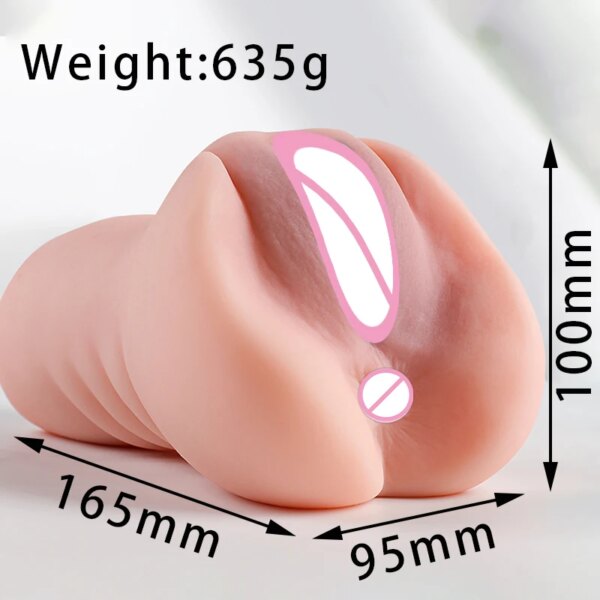 3D Artificial Vagina Male Masturbators Cup Realistic Vaginal Real Vagina Anal Soft Silicone Ass Sex Toys for Men Masturbation