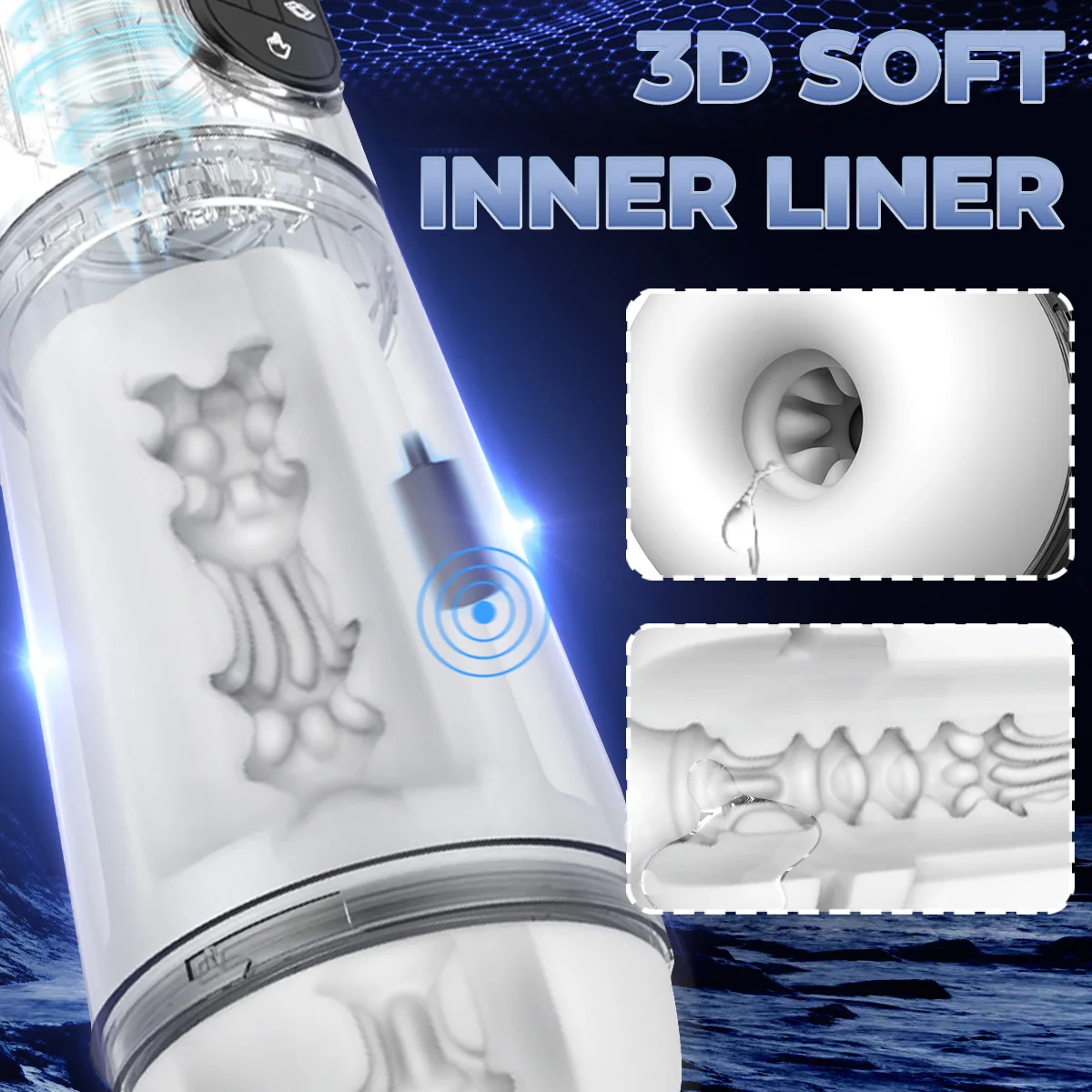 Automatic Male Masturbators Sex Toy 9 Vibration 9 Suction Blowjob Stroker Masturbator Vacuum Pump Machine IPX6 Sex Toys for Men Automatic Male Masturbators Sex Toy 9 Vibration 9 Suction Blowjob Stroker Masturbator Vacuum Pump Machine IPX6 Sex Toys for Men