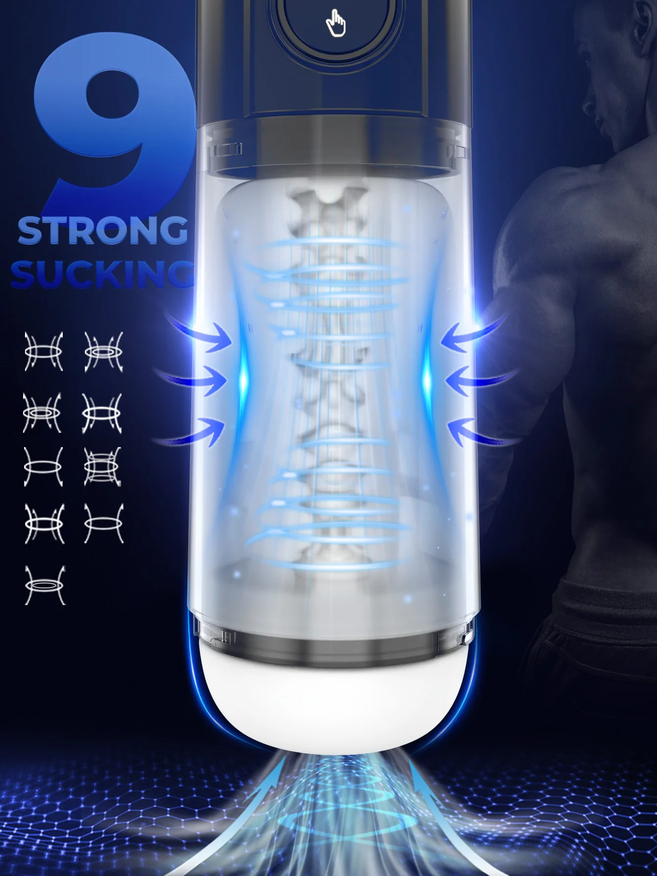 Automatic Male Masturbators Sex Toy 9 Vibration 9 Suction Blowjob Stroker Masturbator Vacuum Pump Machine IPX6 Sex Toys for Men Automatic Male Masturbators Sex Toy 9 Vibration 9 Suction Blowjob Stroker Masturbator Vacuum Pump Machine IPX6 Sex Toys for Men