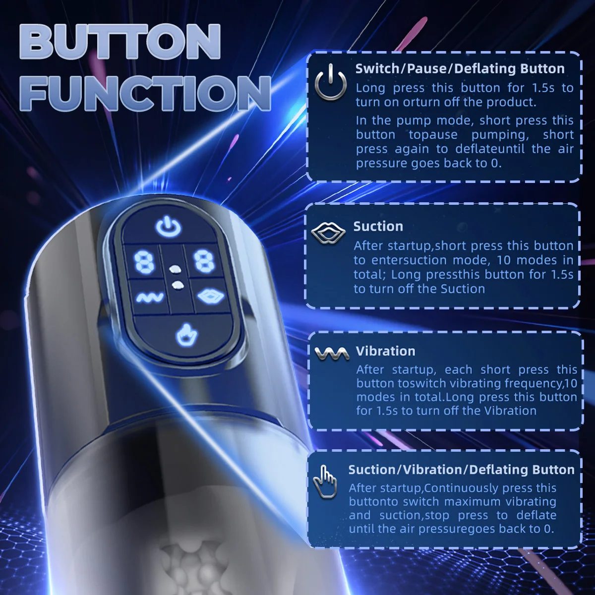 Automatic Male Masturbators Sex Toy 9 Vibration 9 Suction Blowjob Stroker Masturbator Vacuum Pump Machine IPX6 Sex Toys for Men Automatic Male Masturbators Sex Toy 9 Vibration 9 Suction Blowjob Stroker Masturbator Vacuum Pump Machine IPX6 Sex Toys for Men