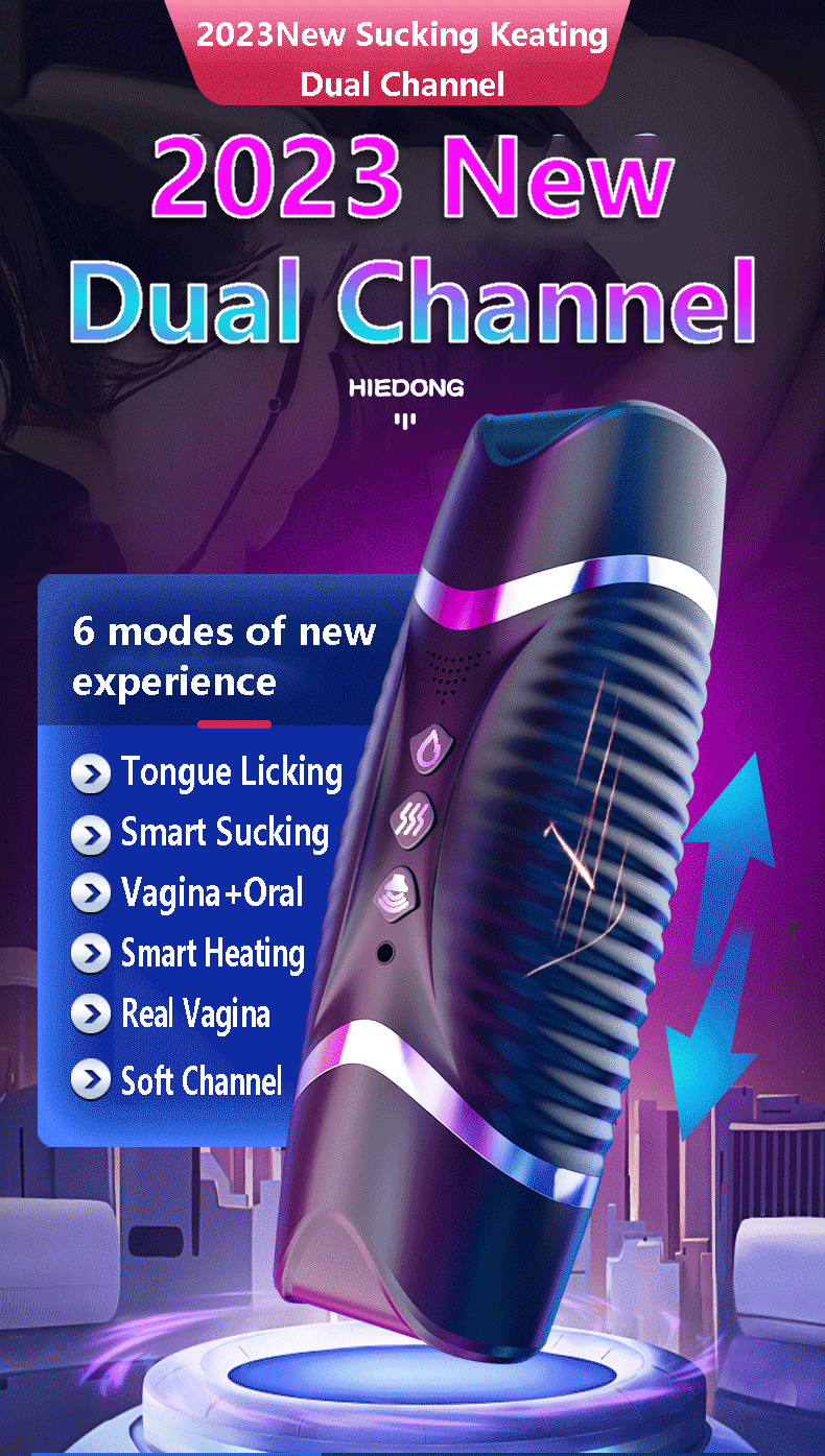 Male Masturbator Automatic Blowjob Cup Powerful Sucking Vaginal Mouth Intelligent Heated Masturbator Adult Sex Toys For Men