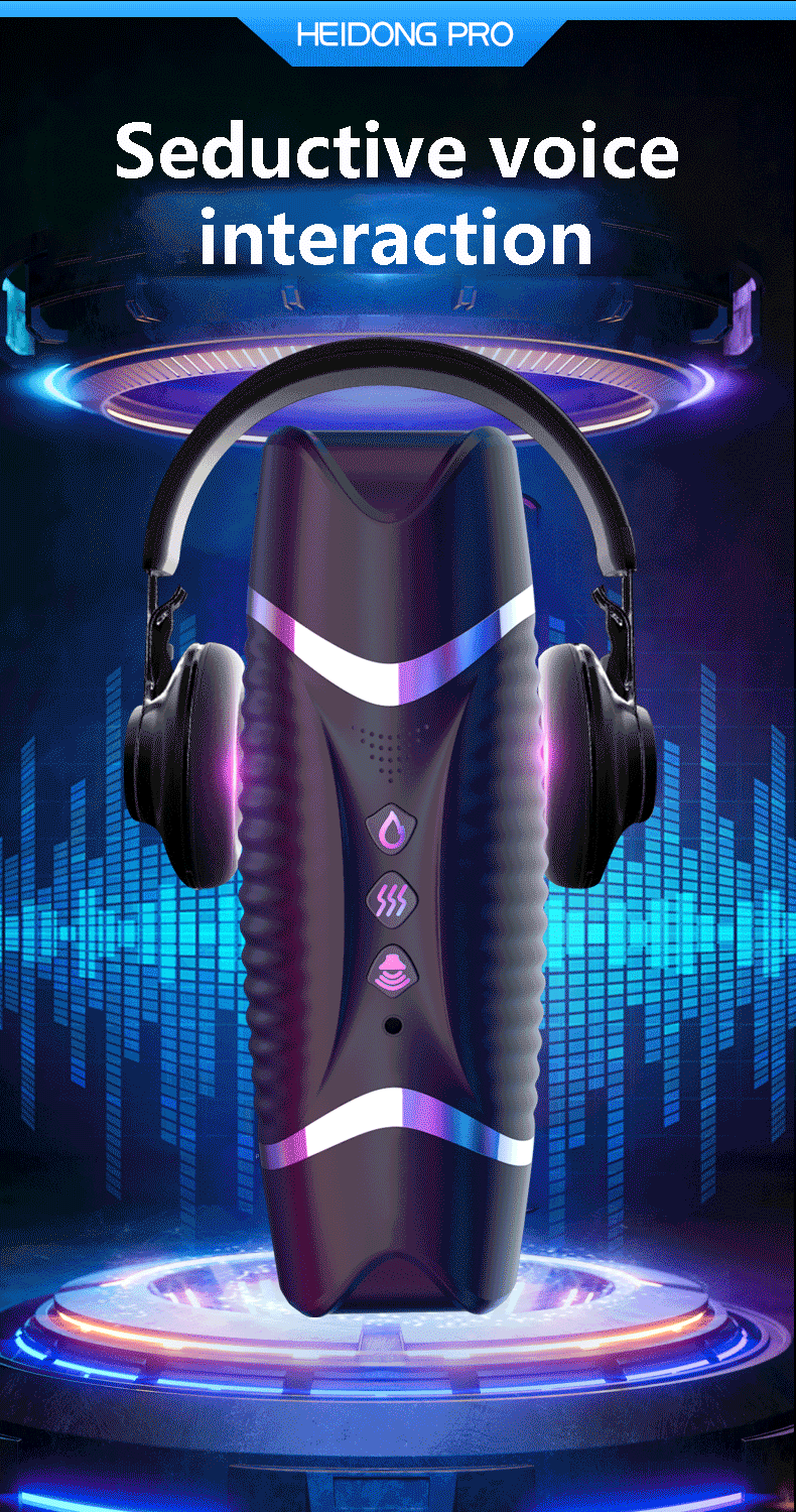 Male Masturbator Automatic Blowjob Cup Powerful Sucking Vaginal Mouth Intelligent Heated Masturbator Adult Sex Toys For Men