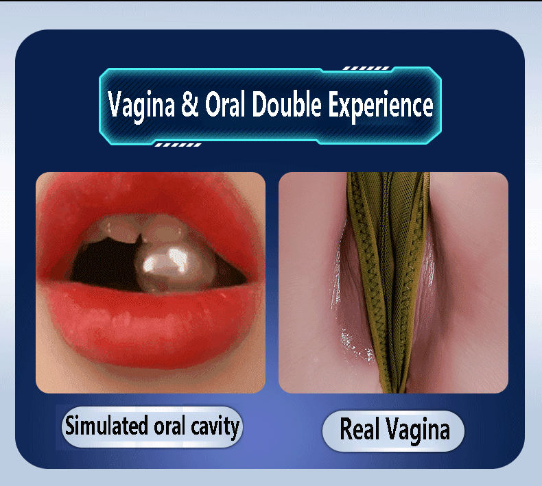 Male Masturbator Automatic Blowjob Cup Powerful Sucking Vaginal Mouth Intelligent Heated Masturbator Adult Sex Toys For Men