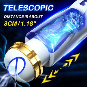 Automatic Thrust Sucking Male Masturbator Vaginal Suction Telescopic Vibrator Sex Toy for Men Masturbation Cup Blowjob Machine