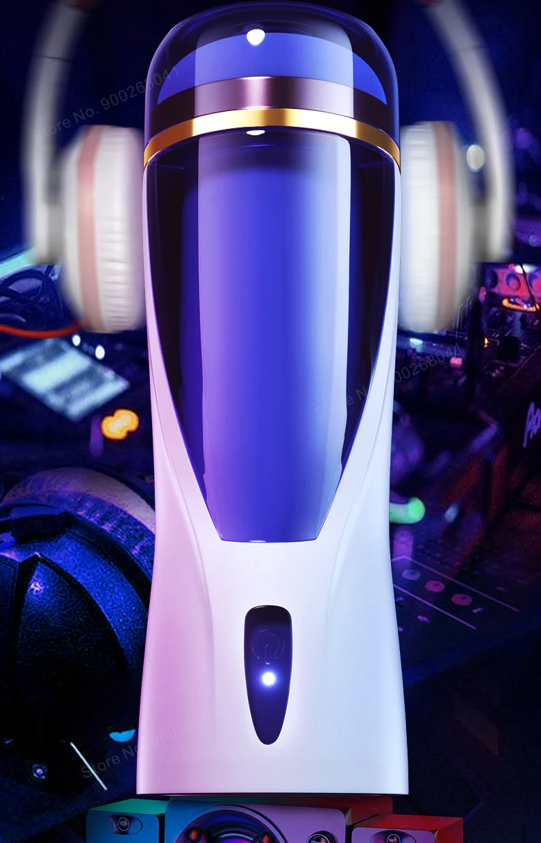 Automatic Thrust Sucking Male Masturbator Vaginal Suction Telescopic Vibrator Sex Toy for Men Masturbation Cup Blowjob Machine