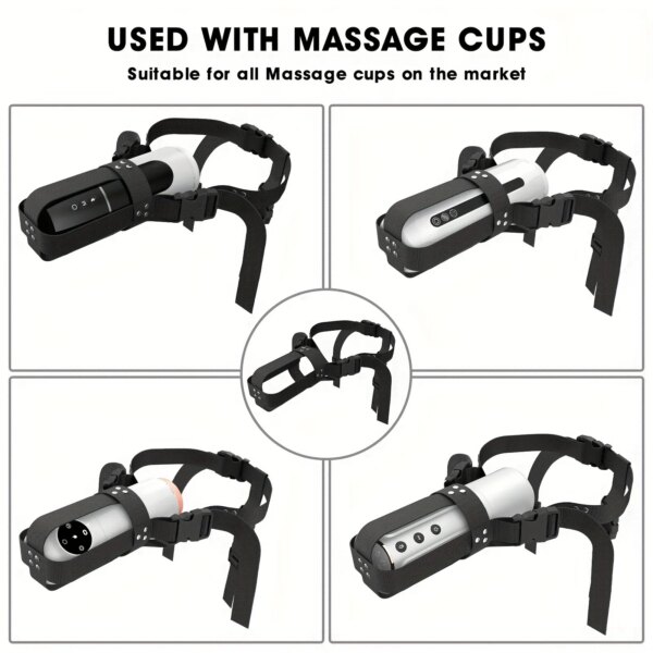 Adjustable Strap-on Automatic Male Masturbation Cup Wearable Sex Harness Male Hands Free Masturbator Sex Toys for Man