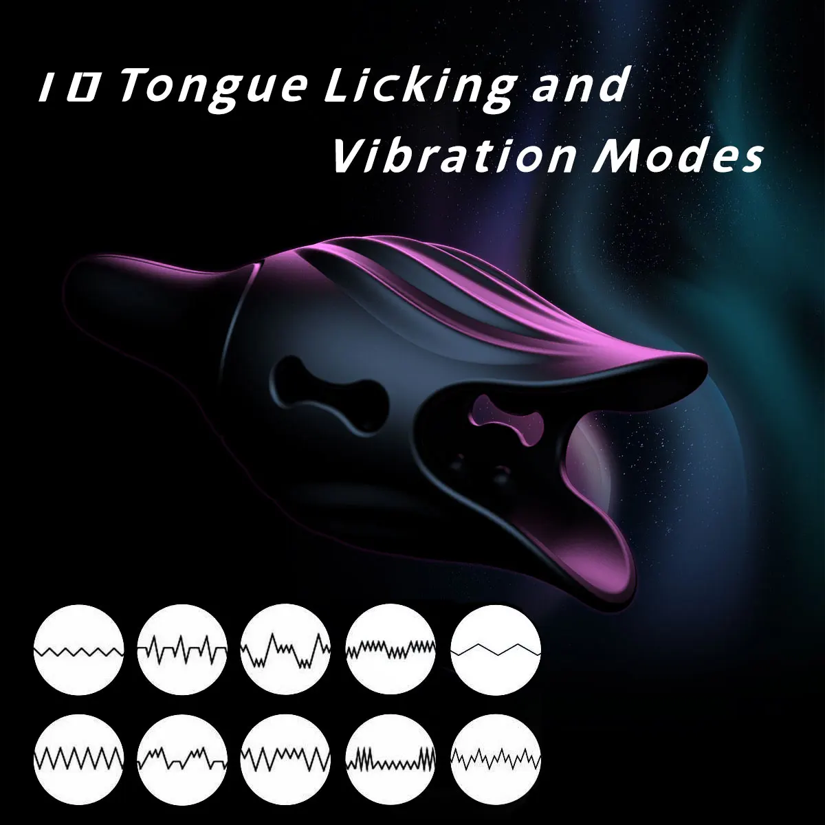 Male Glans Stimulate Massager Licking Vibrating 10 Modes Penis Delay Trainer Vibrator Masturbator Automatic Oral Climax Sex Toys