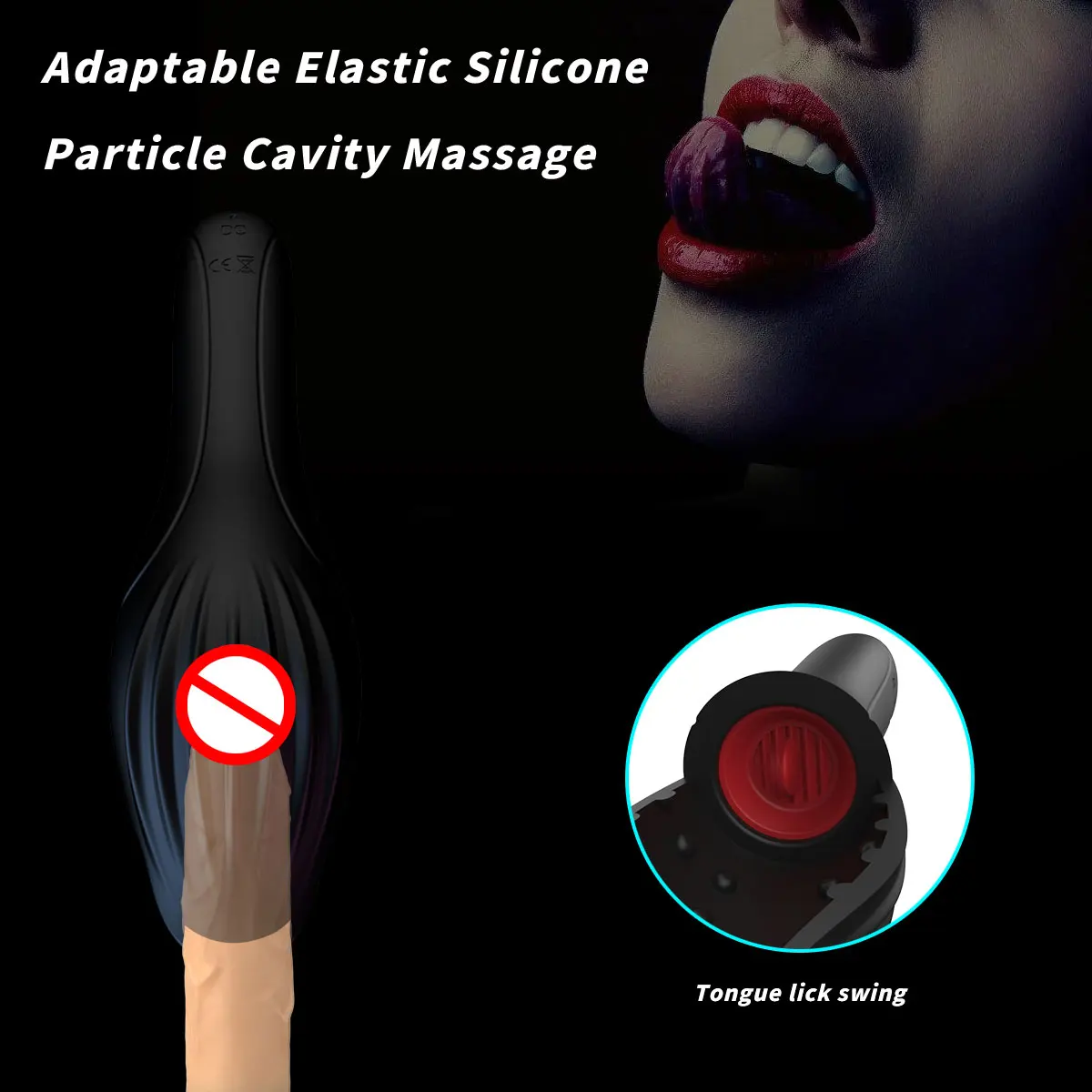 Male Glans Stimulate Massager Licking Vibrating 10 Modes Penis Delay Trainer Vibrator Masturbator Automatic Oral Climax Sex Toys