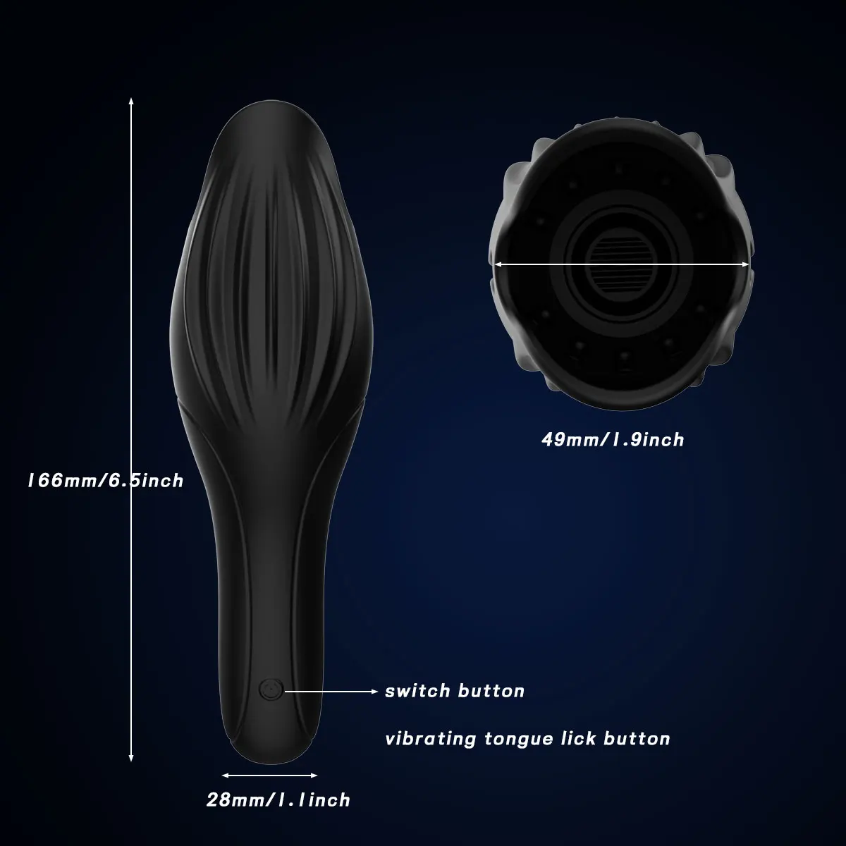 Male Glans Stimulate Massager Licking Vibrating 10 Modes Penis Delay Trainer Vibrator Masturbator Automatic Oral Climax Sex Toys