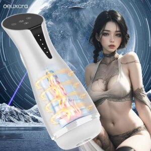 Automatic Male Masturbator Cup Vibration Sucking Vagina Oral Blowjob Heated Masturbation Machine Sex Toys for Men Adult Aupplies