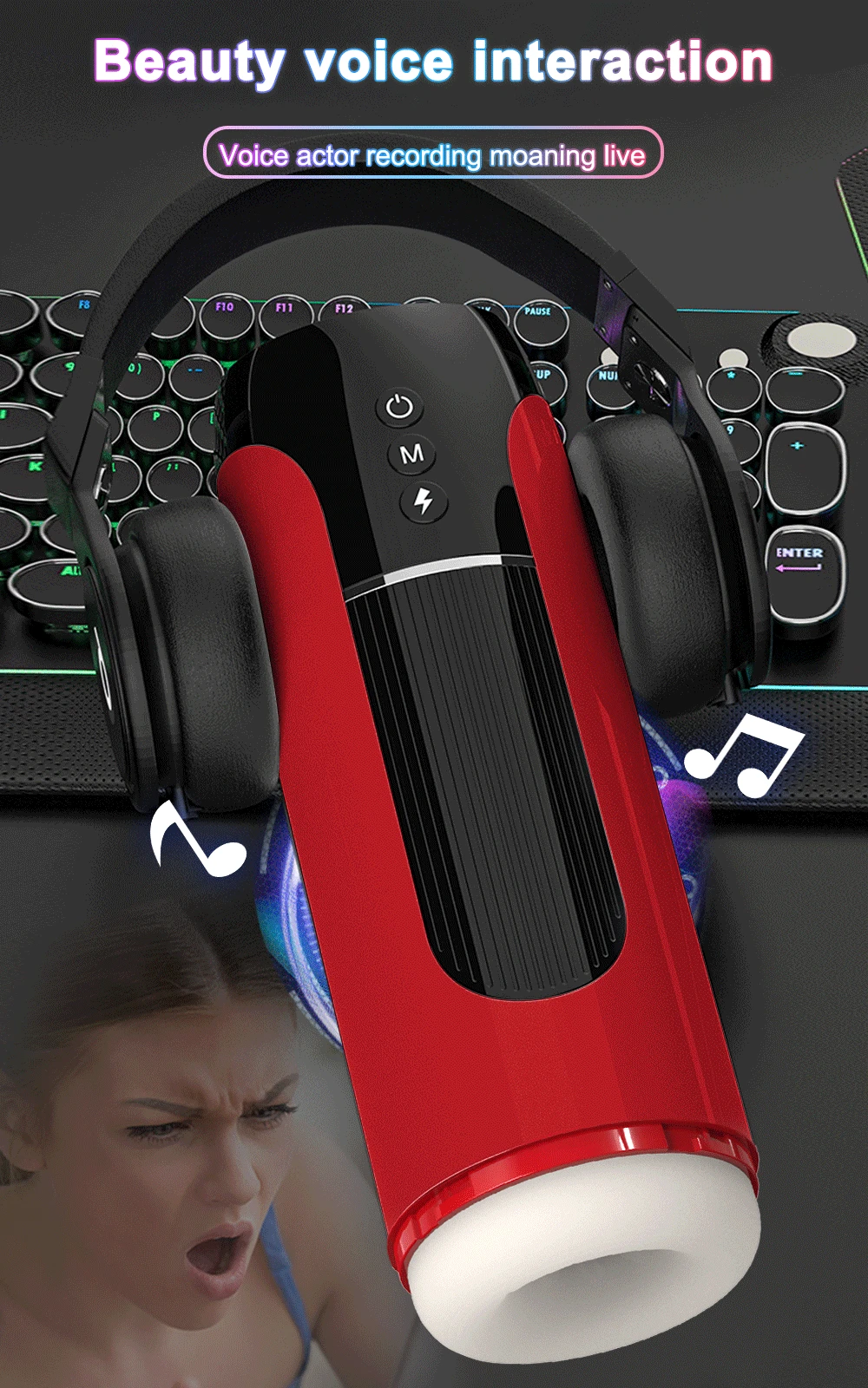 Hannibal Automatic Electric Male Masturbator Cup Penis Stroker with 7 Thrusting Vibrating Blowjob Pocket Pussy Sex Toys for Men Hannibal Automatic Electric Male Masturbator Cup Penis Stroker with 7 Thrusting Vibrating Blowjob Pocket Pussy Sex Toys for Men