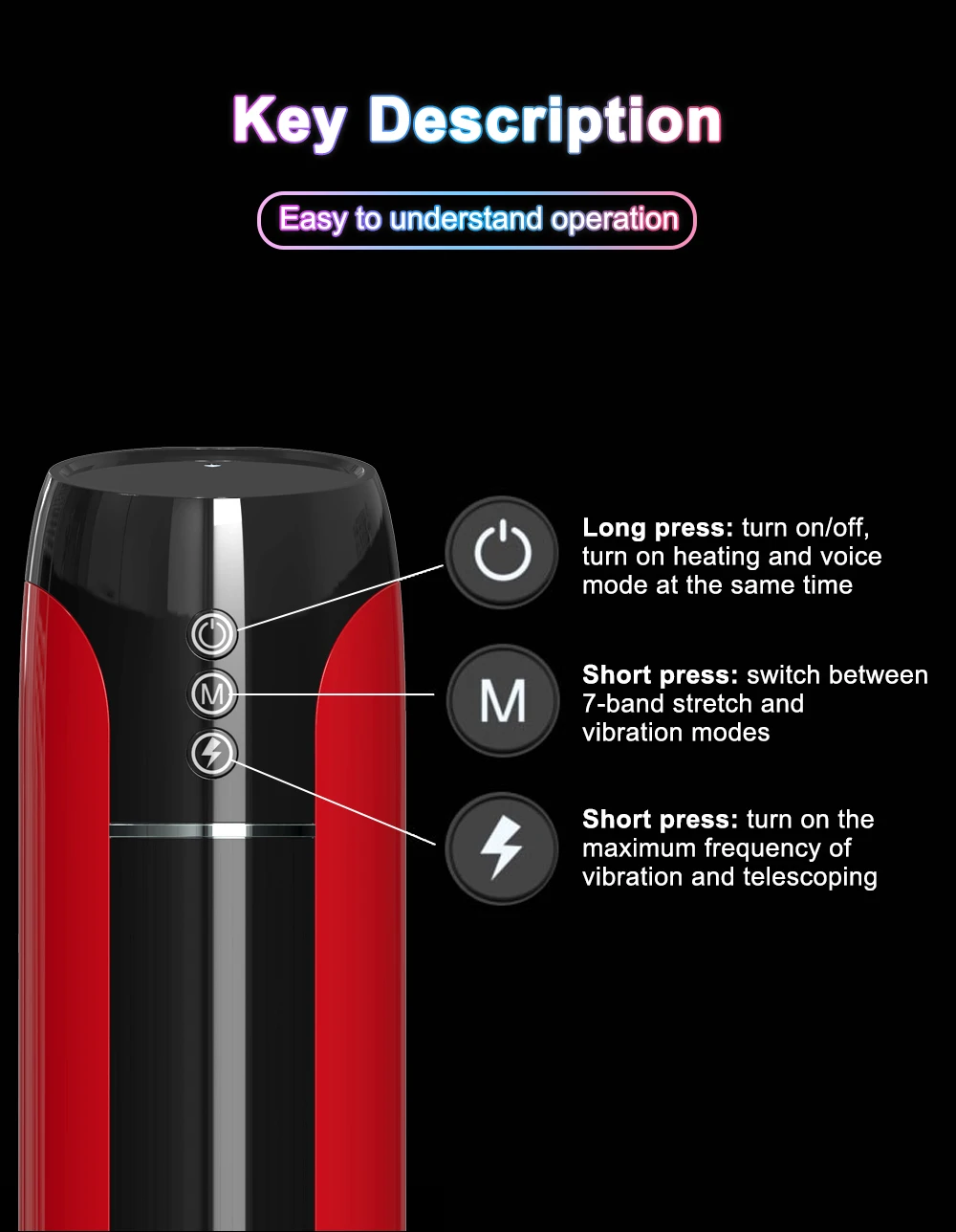 Hannibal Automatic Electric Male Masturbator Cup Penis Stroker with 7 Thrusting Vibrating Blowjob Pocket Pussy Sex Toys for Men Hannibal Automatic Electric Male Masturbator Cup Penis Stroker with 7 Thrusting Vibrating Blowjob Pocket Pussy Sex Toys for Men