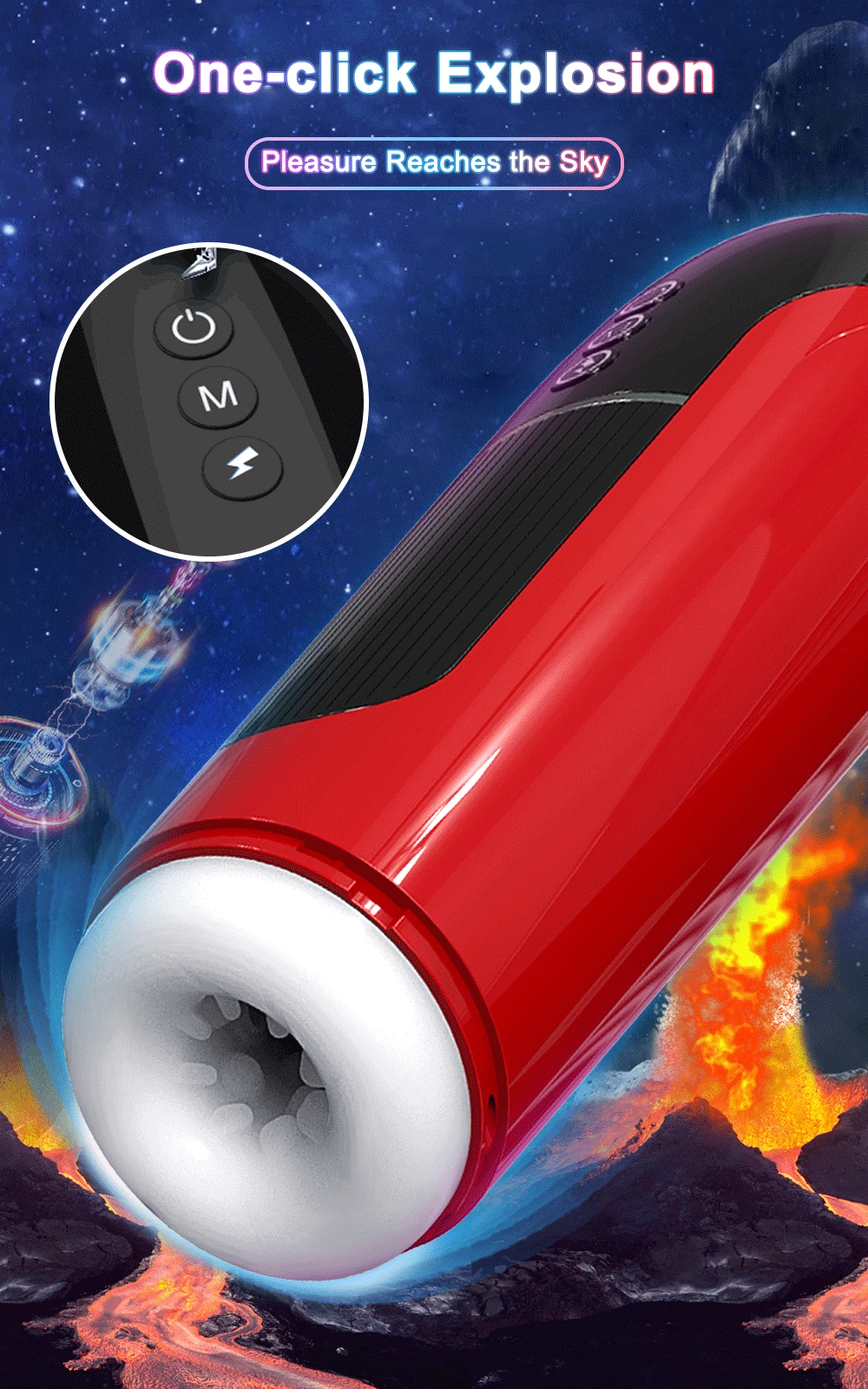 Hannibal Automatic Electric Male Masturbator Cup Penis Stroker with 7 Thrusting Vibrating Blowjob Pocket Pussy Sex Toys for Men Hannibal Automatic Electric Male Masturbator Cup Penis Stroker with 7 Thrusting Vibrating Blowjob Pocket Pussy Sex Toys for Men