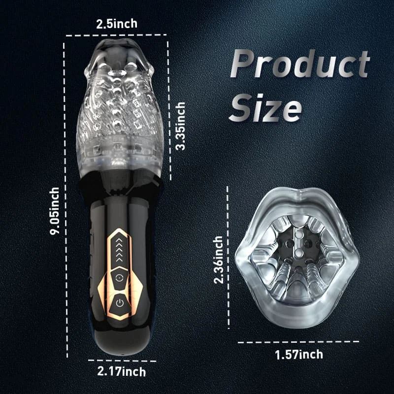 Automatic Male Masturbator Rotating Vibrating Penis Massager Vagina Pussy Glans Male Masturbation Oral Sex Toys for Men