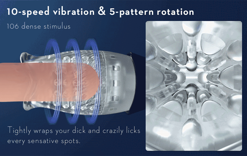 Automatic Male Masturbator Rotating Vibrating Penis Massager Vagina Pussy Glans Male Masturbation Oral Sex Toys for Men