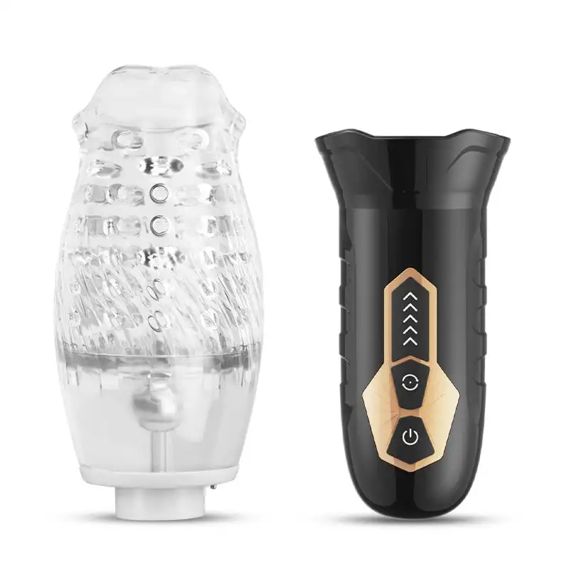 Automatic Male Masturbator Rotating Vibrating Penis Massager Vagina Pussy Glans Male Masturbation Oral Sex Toys for Men