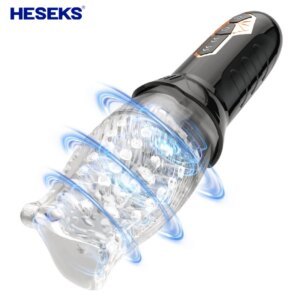 Automatic Male Masturbator Rotating Vibrating Penis Massager Vagina Pussy Glans Male Masturbation Oral Sex Toys for Men