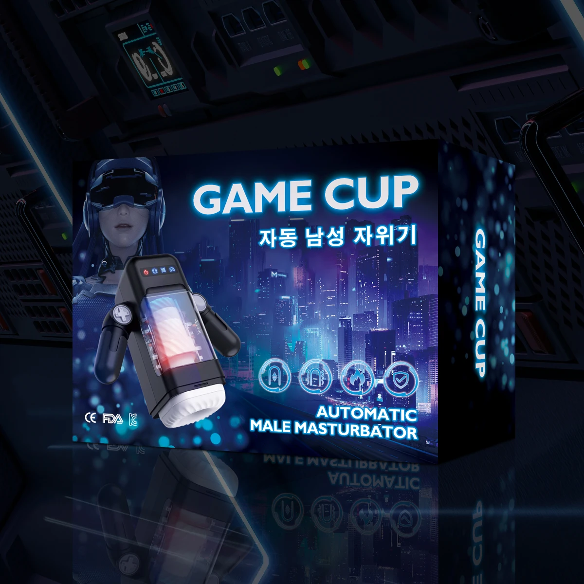 HESEKS Automatic Games Cup Portable Handheld Male Masturbators Cup with 10 Thrusting Vibration Modes Sex Toys for Men 18+ HESEKS Automatic Games Cup Portable Handheld Male Masturbators Cup with 10 Thrusting Vibration Modes Sex Toys for Men 18+