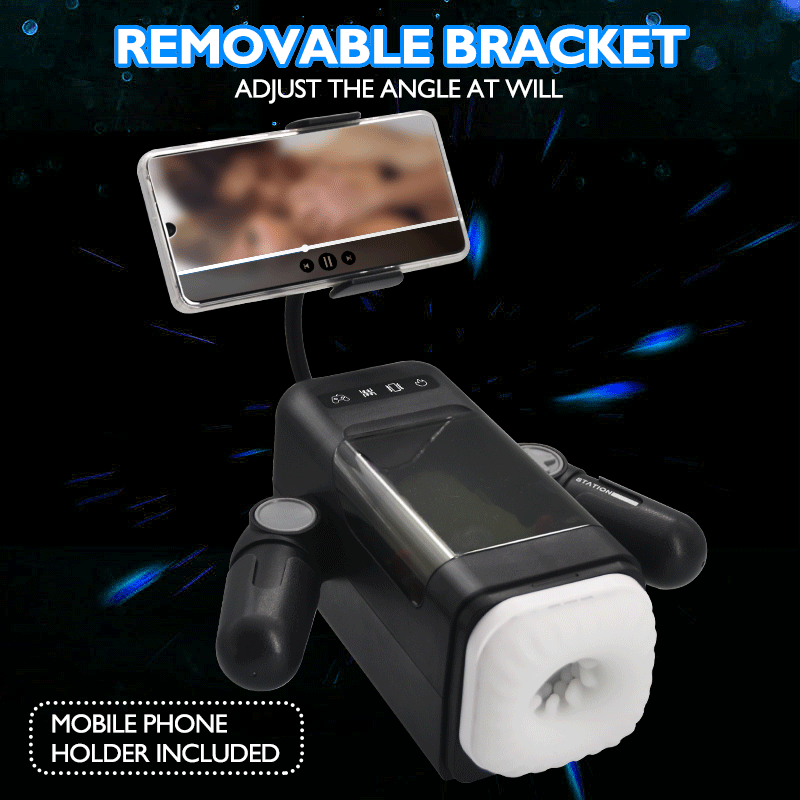 HESEKS Automatic Games Cup Portable Handheld Male Masturbators Cup with 10 Thrusting Vibration Modes Sex Toys for Men 18+