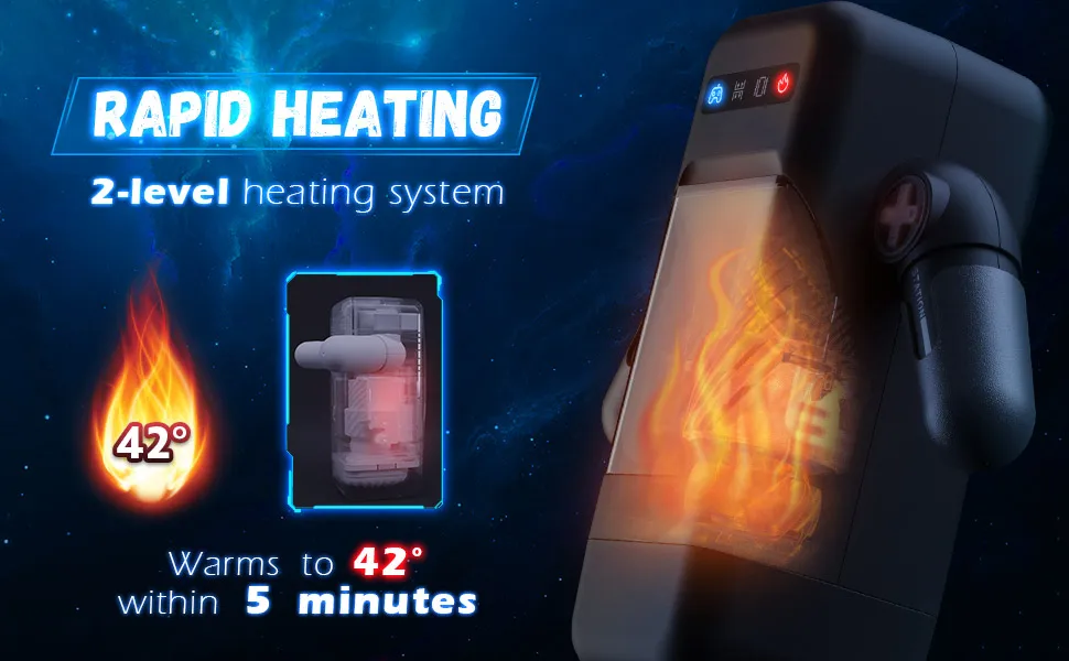 HESEKS Automatic Games Cup Portable Handheld Male Masturbators Cup with 10 Thrusting Vibration Modes Sex Toys for Men 18+ HESEKS Automatic Games Cup Portable Handheld Male Masturbators Cup with 10 Thrusting Vibration Modes Sex Toys for Men 18+