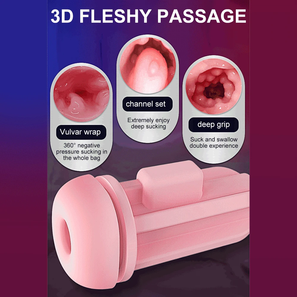 Automatic Masturbator Male Powerful Vibration Suction Machine Real Pussy Vagina Blowjob Adult Masturbation Cup Sex Toys for Men