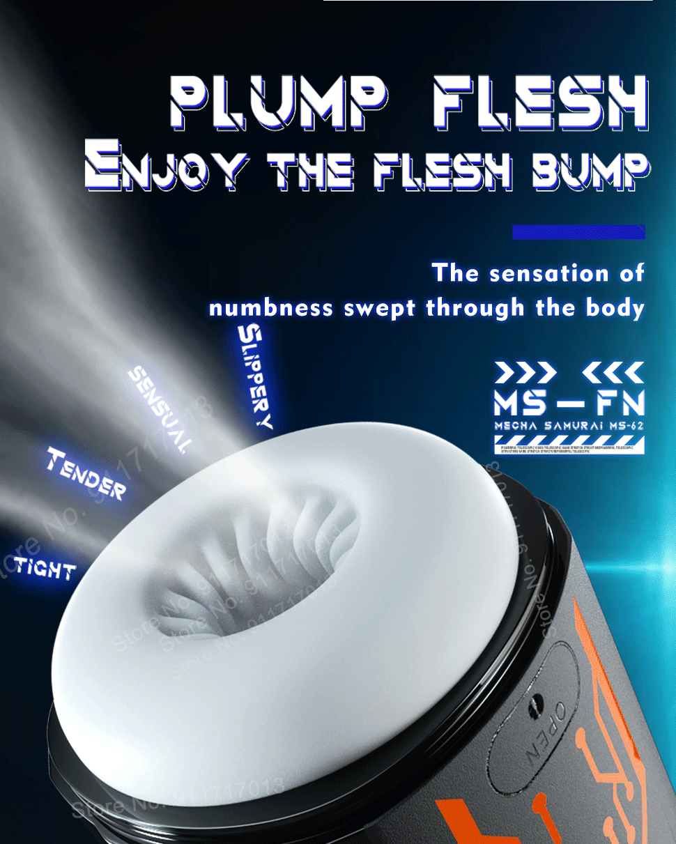 Masturbator Adult Sex Toys 18 Automatic Thrusting Male Masturbators Cup Stroker Realistic Pocket Pussy 360°Full Wrapping Blowjob
