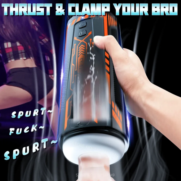 Masturbator Adult Sex Toys 18 Automatic Thrusting Male Masturbators Cup Stroker Realistic Pocket Pussy 360°Full Wrapping Blowjob