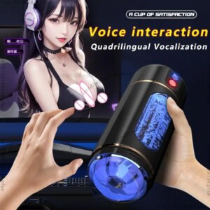 Male Masturbation Cup Automatic Sucking Real Oral Vagina Vacuum Suction Vibrator Masturbator Sex Toys For Men Blowjob Sexy Shop