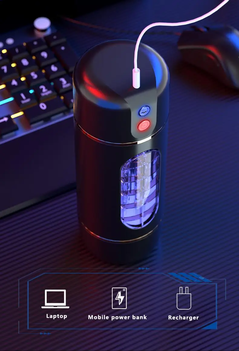 Male Masturbation Cup Automatic Sucking Real Oral Vagina Vacuum Suction Vibrator Masturbator Sex Toys For Men Blowjob Sexy Shop