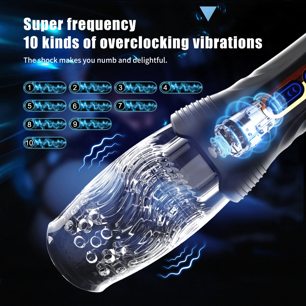 Automatic Rotating Masturbator for Man Glans Trainer Vagina Penis Massager Thrusting Vibrating Masturbation Sex Toy for Adults Automatic Rotating Masturbator for Man Glans Trainer Vagina Penis Massager Thrusting Vibrating Masturbation Sex Toy for Adults
